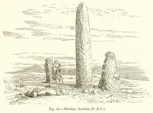 Menhirs, Sardunya by English School