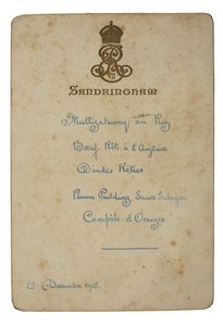 Sandringham'da Noel Günü için Menü by English School