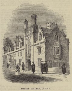 Merton Koleji, Oxford (gravür) by English School