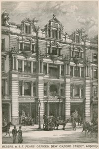 Messrs A & F Pears ofisleri, New Oxford Street, Londra by English School