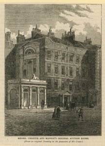 Messrs Christie ve Mansons Orijinal Müzayede Odaları by English School