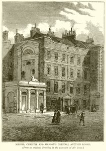 Messrs, Christie ve Mansons Orijinal Müzayede Odaları by English School