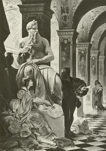 Michael Angelo ve Vittoria Colonna (gravür) by English School