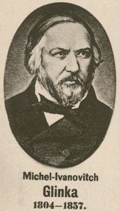Mihail-İvanoviç Glinka (gravür) by English School