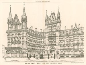 Midland Grand Hotel, Sir George Gilbert Scott, mimar by English School