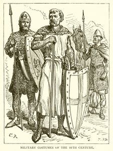 11 Yüzyıl Askeri Kostümler by English School