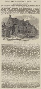 Minster Abbey, Kent (gravür) by English School