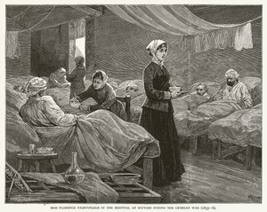 Bayan Florence Nightingale, Kırım Savaşı sırasında Üsküdar