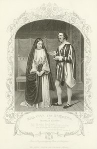 Isabella ve Lucio olarak Bayan Glyn ve Bay Hoskins, Ölçü için Ölçü by English School