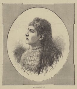 Bayan Harriett Jay (gravür) by English School