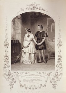 Perdita rolünde Bayan Jenny Marston ve Florizel rolünde Bay F. Robinson, William Shakespeare