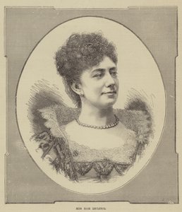 Bayan Rose Leclercq (gravür) by English School