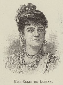 Bayan Zelie de Lussan (gravür) by English School