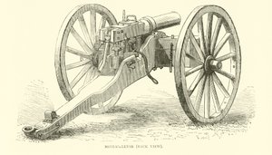 Mitrailleuse, arkadan görünüm, Ağustos 1870 by English School