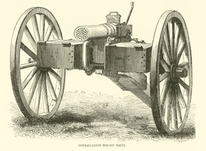 Makineli tüfek, önden görünüm, Ağustos 1870 by English School