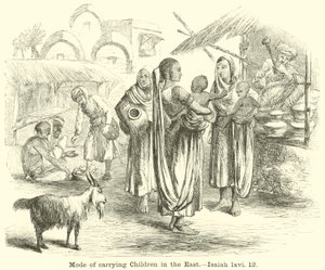 Doğudaki Çocukları Taşıma Şekli, Isaiah, lxvi, 12 by English School