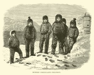 Modern Grönland Çocukları by English School