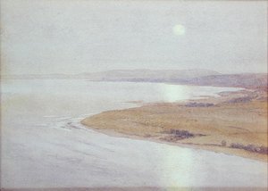 Mehtaplı Sahil Manzarası (kağıt üzerine suluboya) by English School