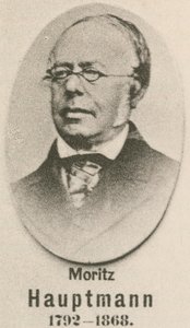 Moritz Hauptmann (gravür) by English School