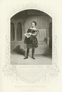Bay Barry Sullivan, Hamlet rolünde, II. Perde, II. sahne by English School