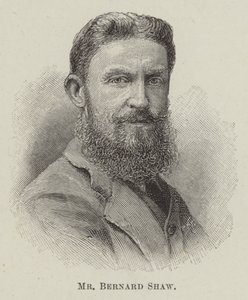 Bay Bernard Shaw (gravür) by English School
