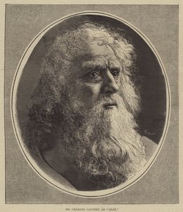 Bay Charles Calvert "Lear" olarak (gravür) by English School