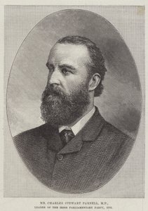 Bay Charles Stewart Parnell, Milletvekili, İrlanda Parlamento Partisi Lideri by English School