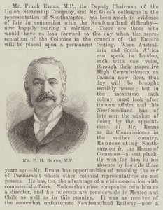 Bay FH Evans, MP (gravür) by English School