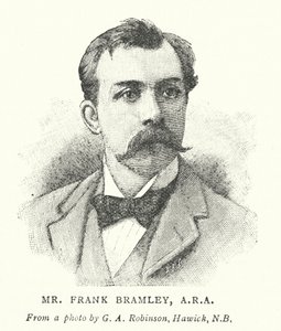 Bay Frank Bramley, ARA (gravür) by English School