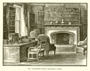 Bay Gladstones Çalışması, Hawarden Kalesi by English School