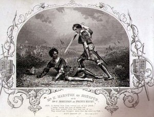 Hotspur rolünde Bay H. Marston ve Prens Henry rolünde Bay F. Robinson, Paine of Islington, pub