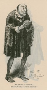 Bay Henry Irving, aktör, Louis XI olarak by English School