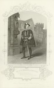 Bay JW Wallack Gloster, Richard III, Perde I, Sahne I olarak by English School