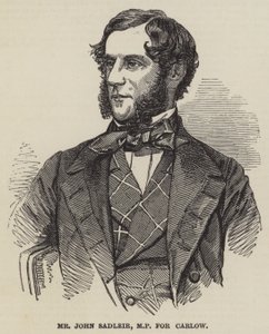 Bay John Sadleir, Carlow Milletvekili (gravür) by English School