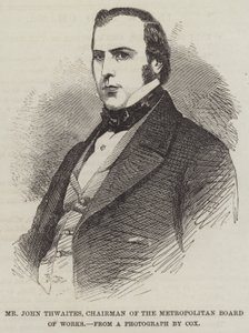 Bay John Thwaites, Metropolitan Board of Works Başkanı (gravür) by English School