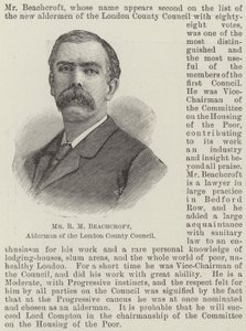 Bay RM Beachcroft, Londra İl Meclisi Alderman (gravür) by English School