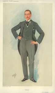 Bay Robert Armstrong Yerburgh, Chester, 28 Nisan 1910, Vanity Fair karikatürü by English School