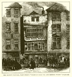 Bay Salmons Balmumu, Fleet Caddesi - Henry VIII Sarayı. ve Kardinal Wolsey by English School