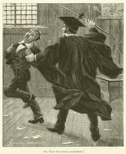 "Bay Taylor tek bir vuruş bile yapmadı" (gravür) by English School