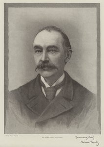 Bay Thomas Hardy, Romancı (gravür) by English School