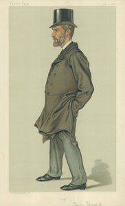 Bay Thomas Thornhill, Tom, 2 Haziran 1883, Vanity Fair karikatürü by English School