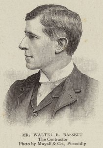 Bay Walter B Bassett (gravür) by English School