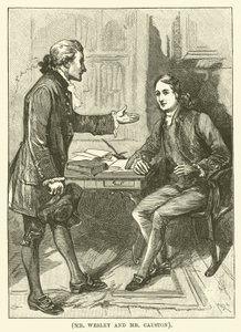 Bay Wesley ve Bay Causton (gravür) by English School