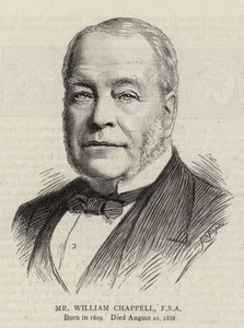 Bay William Chappell, FSA (gravür) by English School