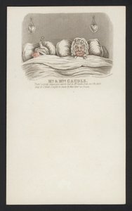 Bay ve Bayan Caudle (renkli gravür) by English School