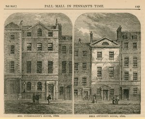 Bayan Fitzherberts Evi ve Nell Gwynnes Evi, 1820 by English School
