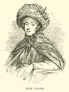 Bayan Piozzi (gravür) by English School