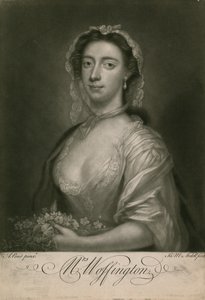 Bayan Woffington, oyuncu by English School