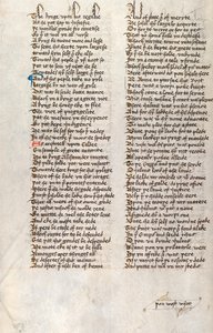 Ms326 f166v, John Gower tarafından Confessio Amantis (parşömen üzerine kalem ve mürekkep) by English School