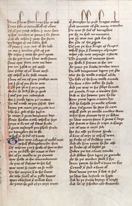 Ms326 f25r, John Gower tarafından Confessio Amantis (parşömen üzerine kalem ve mürekkep) by English School
